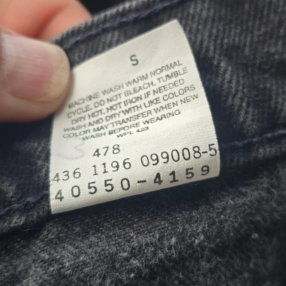 Vintage Levis 550 Relaxed‎ Fit Tapered Leg Orange Tab Black Jeans 32x32 11/1996